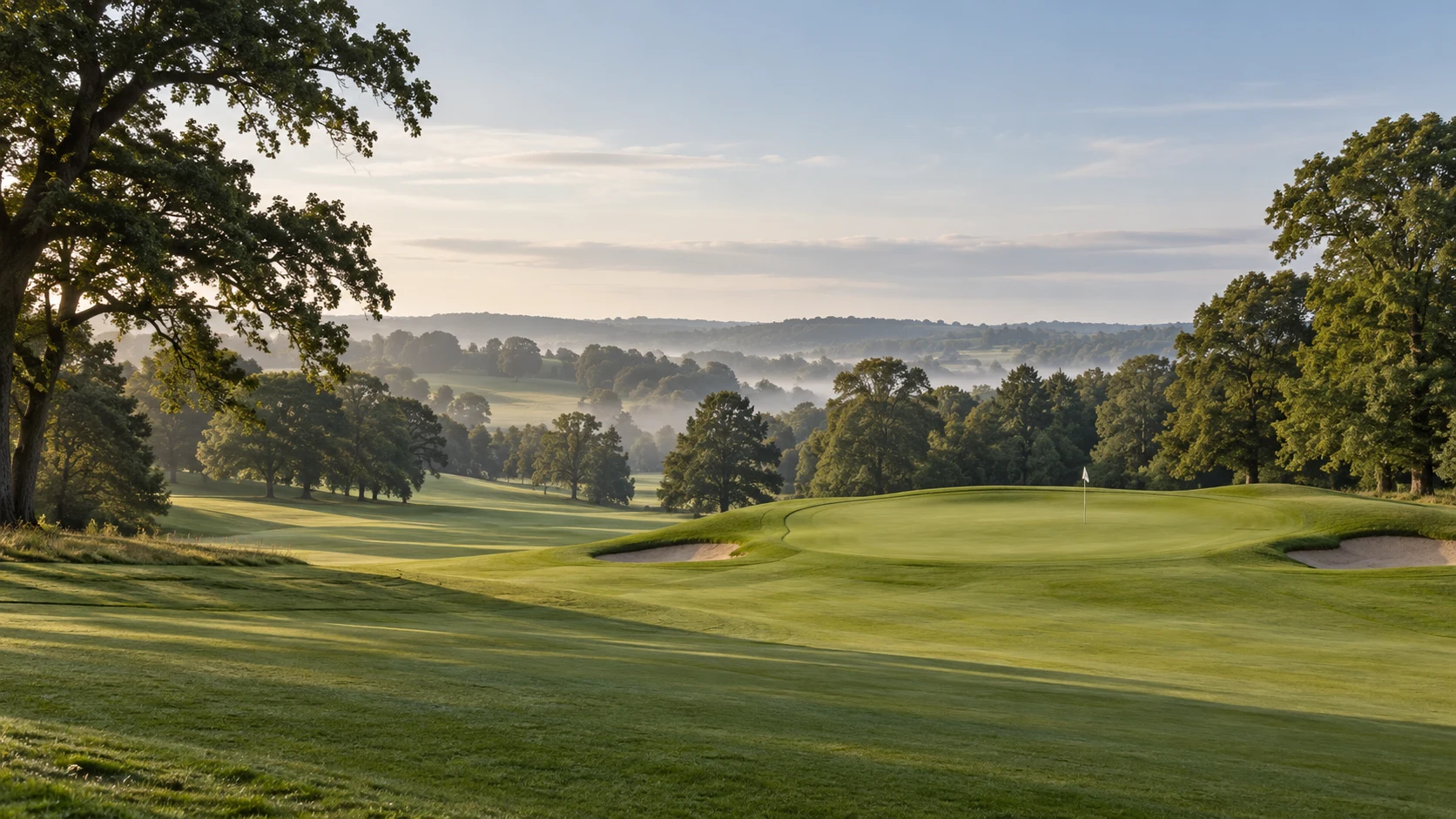 Illustrative mature parkland golf course